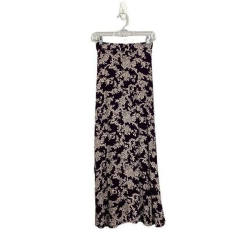 Flynn Skye Wrap It Up Purple Floral Maxi Skirt - Picture 3 of 5